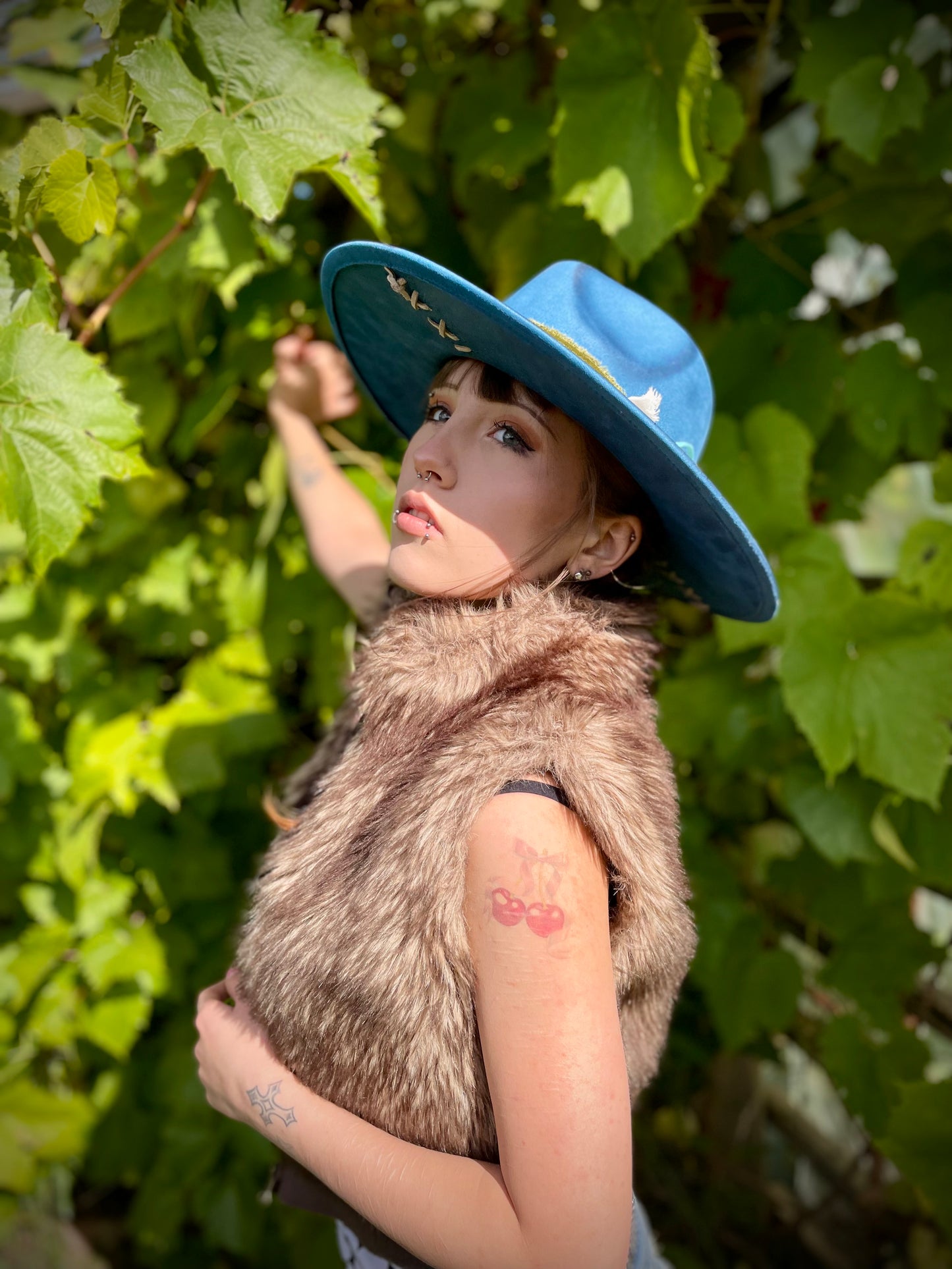 Cowboyhatt kohudsmönstrad