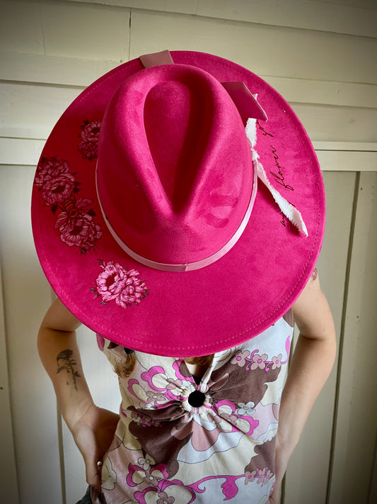 Cowboyhatt ”Vildblommor och bin”