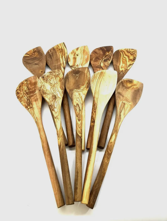 Olive wood cooking spoon