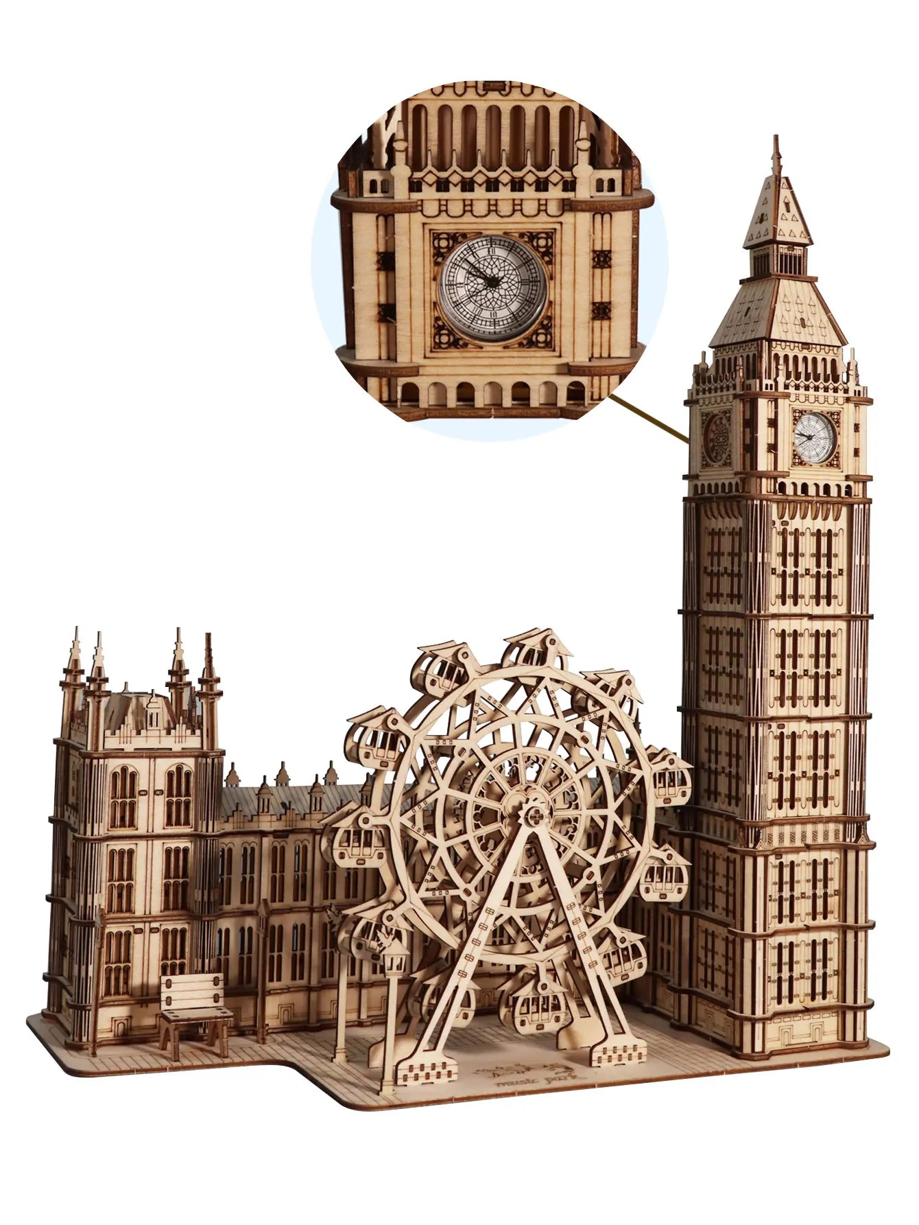 Träpussel Big Ben 3D